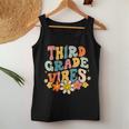 Third Grade Vibes Groovy Teacher Student First Day Of School Women Tank Top Funny Gifts