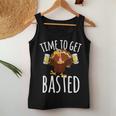 Time To Get Basted Beer Thanksgiving Turkey Women Tank Top Funny Gifts