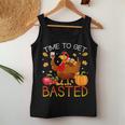 Turkey Time To Get Basted Retro Happy Thanksgiving Women Women Tank Top Funny Gifts