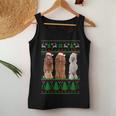 Ugly Christmas Sweater Poodle Dog Women Tank Top Unique Gifts
