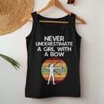 Never Underestimate A Girl With A Bow Archery Enthusiast Women Tank Top Unique Gifts