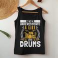 Never Underestimate A Girl With Drums Drummer Drumsticks Women Tank Top Unique Gifts