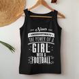 Never Underestimate A Girl With A Football Women Tank Top Funny Gifts
