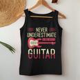 Never Underestimate A Girl With A Guitar Guitar Player Women Tank Top Unique Gifts