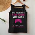 Never Underestimate A Girl Playing Video Games Women Tank Top Unique Gifts