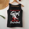 Never Underestimate A Girl Who Plays Basketball Player Women Tank Top Personalized Gifts