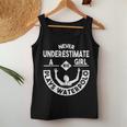 Never Underestimate A Girl Who Waterpolo Waterball Women Tank Top Unique Gifts