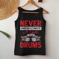 Never Underestimate A Girls With Drums Women Tank Top Unique Gifts