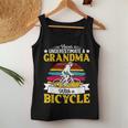 Never Underestimate A Grandma With A Bicycle Vintage Women Tank Top Unique Gifts
