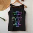 Never Underestimate An Old Lady Who Loves Cats Born In July Women Tank Top Personalized Gifts