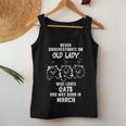 Never Underestimate An Old Lady Who Loves Cats Born In March Women Tank Top Personalized Gifts