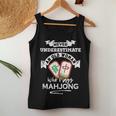 Never Underestimate An Old Woman Who Plays Mahjong Women Tank Top Funny Gifts