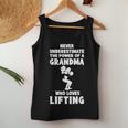 Never Underestimate The Power Of A Grandma With A Lifting Te Women Tank Top Unique Gifts