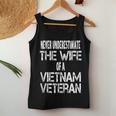 Never Underestimate The Wife Of A Vietnam Veteran Women Tank Top Unique Gifts