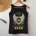 Never Underestimate A Woman Who Loves Beer Team Drinking Women Tank Top Personalized Gifts