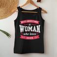 Never Underestimate A Woman Who Loves Soccer Women Tank Top Personalized Gifts