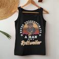 Never Underestimate A Woman With A Rottweiler Women Tank Top Unique Gifts