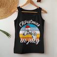 Vintage Christmas In July With A Santa Hat Controller Gaming Women Tank Top Unique Gifts