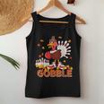 Vintage Gobble Thanksgiving Turkey Playing Bowling Player Women Tank Top Unique Gifts