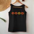 Vintage Halloween Spooky Fall Pumpkin Scary Jack O Lantern Vintage Halloween Women Tank Top Unique Gifts