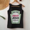 Vintage Relish Sweet Jesus Christian Parody Women Tank Top Unique Gifts