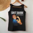 Vintage SHIT Show Manager Mom Boss Supervisor Women Tank Top Unique Gifts