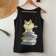 Welsh Corgi Books Coffee Coffee Dog & Reading Lover Women Tank Top Unique Gifts