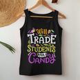 Will Trade Students For Candy Teacher Cute Halloween Costume Women Tank Top Unique Gifts