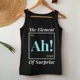 Womens Ah The Element Of Surprise - Nerd Periodic Table Women Tank Top Basic Casual Daily Weekend Graphic Personalized Gifts