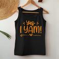 Yes I Yam She's My Sweet Potato Couple Matching Thanksgiving Women Tank Top Personalized Gifts