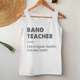Band Teacher Definition Teaching School Teacher Women Tank Top Funny Gifts