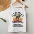 Out Of Breath Hiking Society For Hiker Nature Love Women Tank Top Funny Gifts