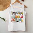 Cute Hello Middle School Groovy First Day Of Middle School Women Tank Top Personalized Gifts