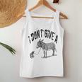 I Dont Give A Rats Donkey Mouse Ass Sarcasm Women Tank Top Unique Gifts
