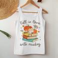Fall In Love With Reading Book Autumn Pumpkins And Teachers Women Tank Top Unique Gifts