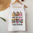 First Day Of 2Nd Grade Teacher Leopard Pencil Back To School Women Tank Top Unique Gifts
