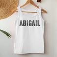 First Name Abigail Girl Grunge Sister Military Mom Custom Women Tank Top Unique Gifts