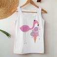Flamingo Ice Cream Summer Vacay Party Beach Vibes Girls Women Tank Top Unique Gifts
