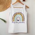 Daycare Provider Rainbow Leopard Print School Daycare Women Tank Top Unique Gifts