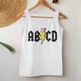 Teacher Abcd Rocks Back To School Back In Class Abcd Women Tank Top Unique Gifts