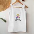 Never Underestimate An Old Lady On A Bicycle Women Tank Top Funny Gifts