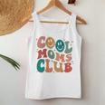 Groovy Mama Cool Moms Club Funny Women Cool Mom On Back Women Tank Top Weekend Graphic Unique Gifts