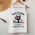 Hello Seventh Grade Funny 7Th Grade Back To School Women Tank Top Weekend Graphic Unique Gifts