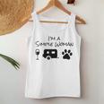I'm A Simple Woman Wine Camping Dog Paw Cute Women Tank Top Funny Gifts