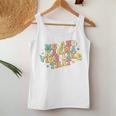Me And Karma Vibe Like That Groovy Retro Hippie Flower Women Tank Top Personalized Gifts