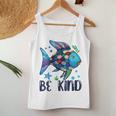 Be Kind Rainbow Fish Teacher Life Back To School Teaching Women Tank Top Unique Gifts