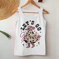 Let's Go Ghouls Cute Ghost Cowgirl Western Halloween Women Tank Top Unique Gifts