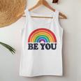 Lgbtq Be You Pocket Gay Pride Lgbt Ally Rainbow Flag Vintage Women Tank Top Unique Gifts