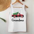 Matching Christmas Pajamas Cute Plaid Truck Grandma Women Tank Top Unique Gifts