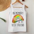In Memory Of My Best Friend Pet Loss Dog Cat Rainbow Quote Women Tank Top Unique Gifts